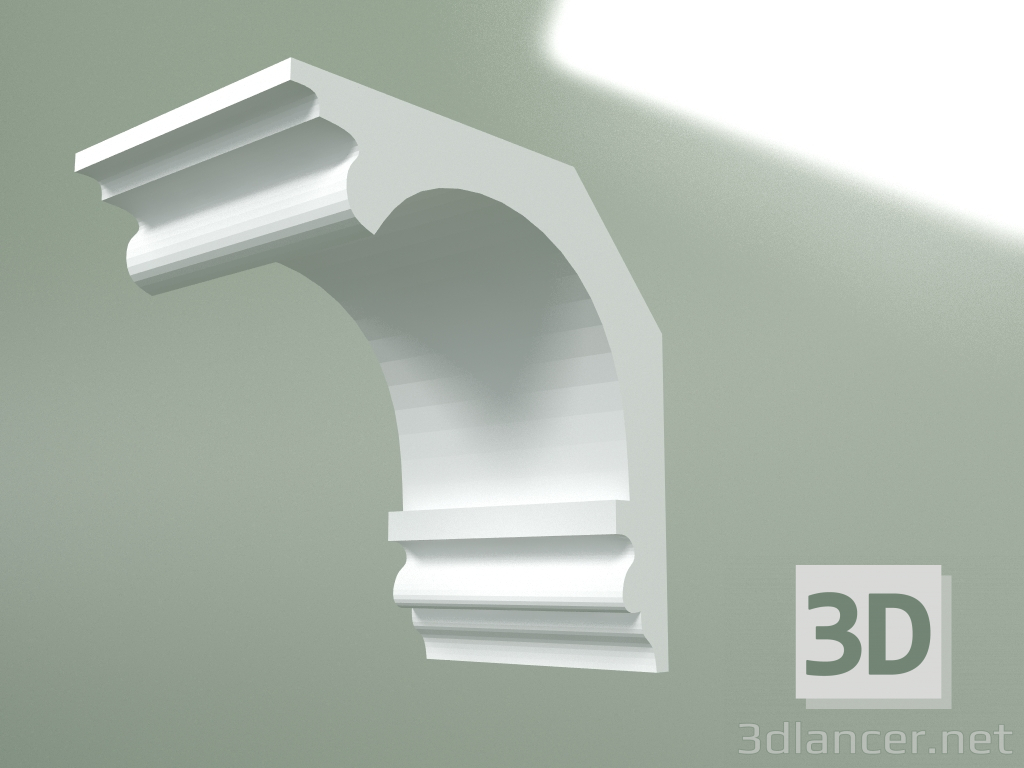 Modelo 3d Cornija de gesso (plinto de teto) KT266 - preview