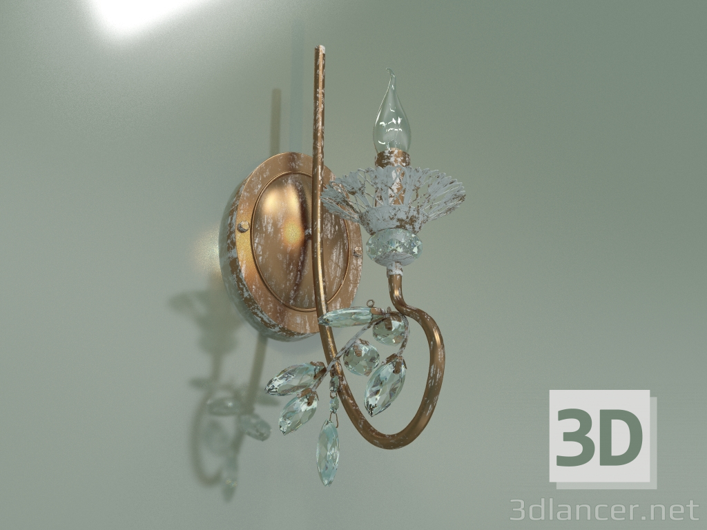 3D modeli Aplik 60057-1 (altınlı beyaz) - önizleme