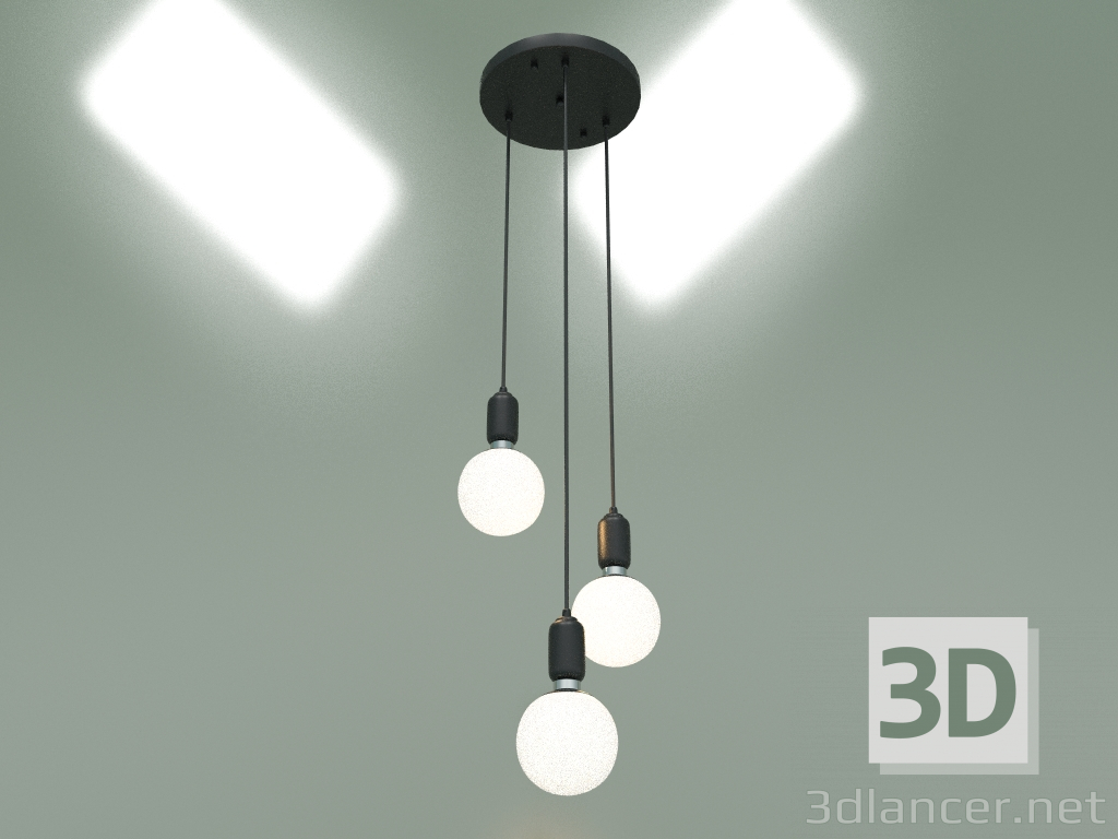 Modelo 3d Luminária pendente 50151-3 (preta) - preview