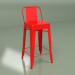 modèle 3D Tabouret de bar Marais Color avec dossier (rouge) - preview