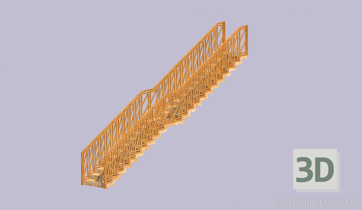 3D Modell Treppen - Vorschau