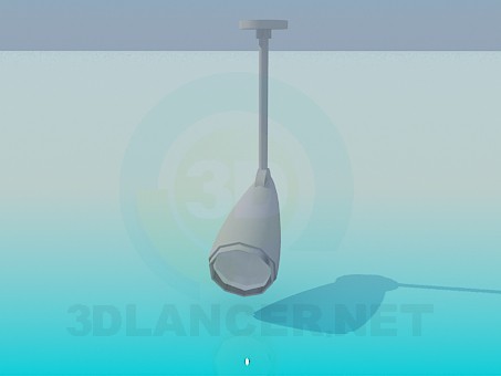 3D Modell Leuchte mit Lampe - Vorschau