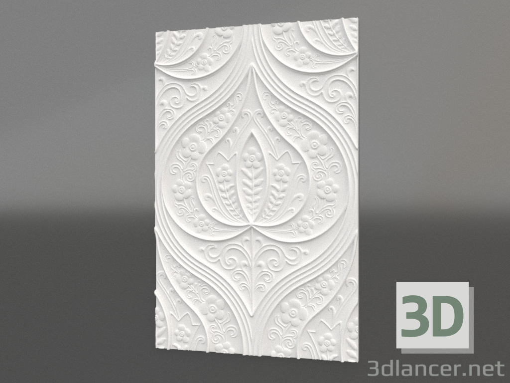 3D modeli 3 boyutlu panel C-10 - önizleme