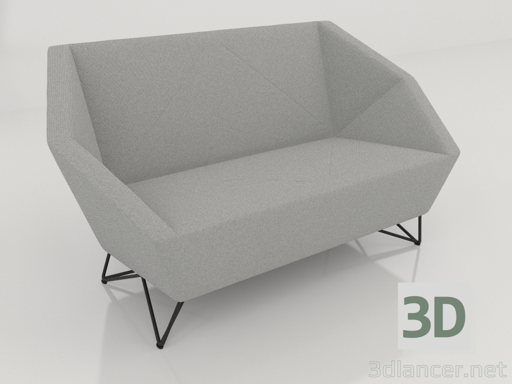 3d model Double sofa Boston - preview