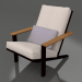 modèle 3D Fauteuil lounge club (Noir) - preview