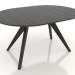 3d model Mesa de comedor plegable 1400x1000 mm (negro RAL 9005) - vista previa