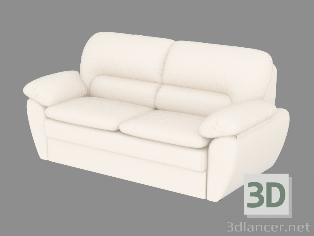 3D Modell Ledersofa Doppel - Vorschau