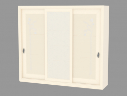 porte de l'armoire 2 avec un insert en cuir artificiel (motif)