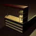 3d Bar counter with sofa model buy - render