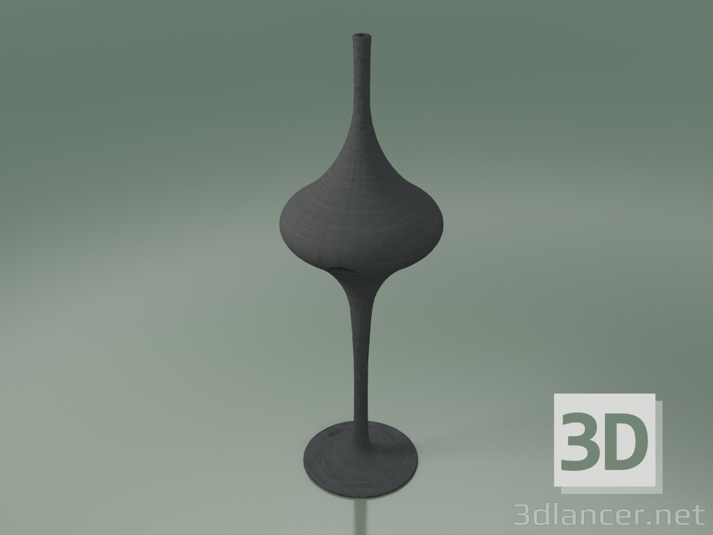 3d model Lámpara de pie (M, lacado gris) - vista previa