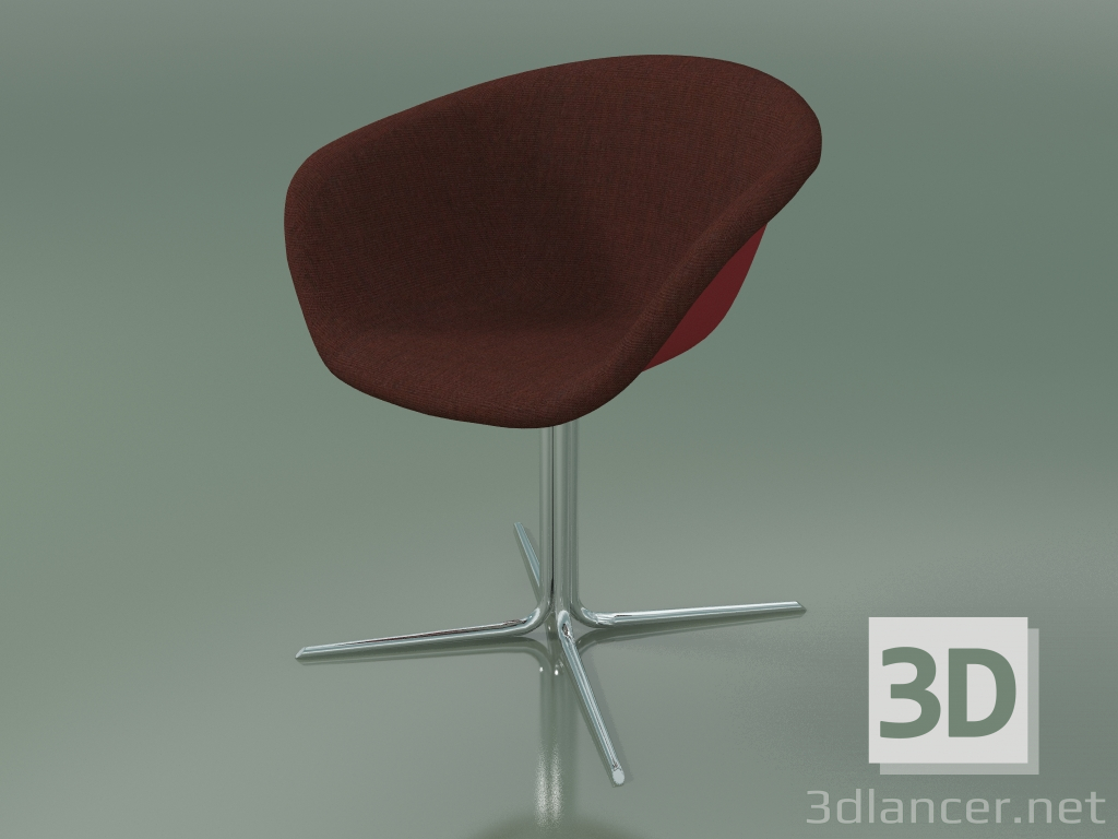 modello 3D Sedia 4215 (4 gambe, girevole, con rivestimento frontale, PP0003) - anteprima