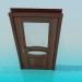 3d model Wooden door - preview