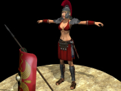 Female ancient Rome warrior