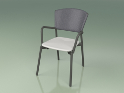 Chaise 021 (Métal Fumée, Gris, Résine Polyuréthane Gris)