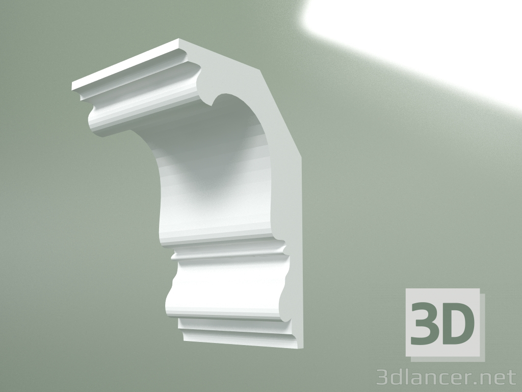 Modelo 3d Cornija de gesso (plinto de teto) KT267 - preview