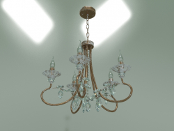 Lustre suspenso 60057-5 (branco com dourado)