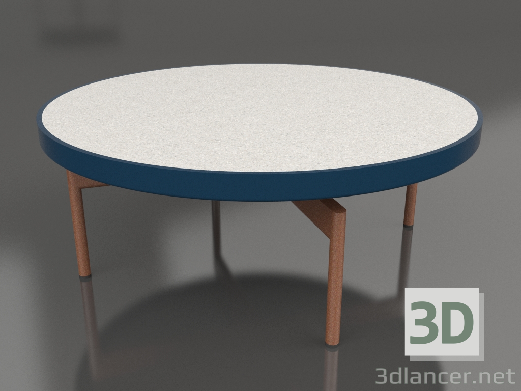 3d модель Стіл журнальний круглий Ø90x36 (Grey blue, DEKTON Sirocco) – превью