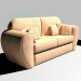 3D Modell Sofa mit Kissen - Vorschau