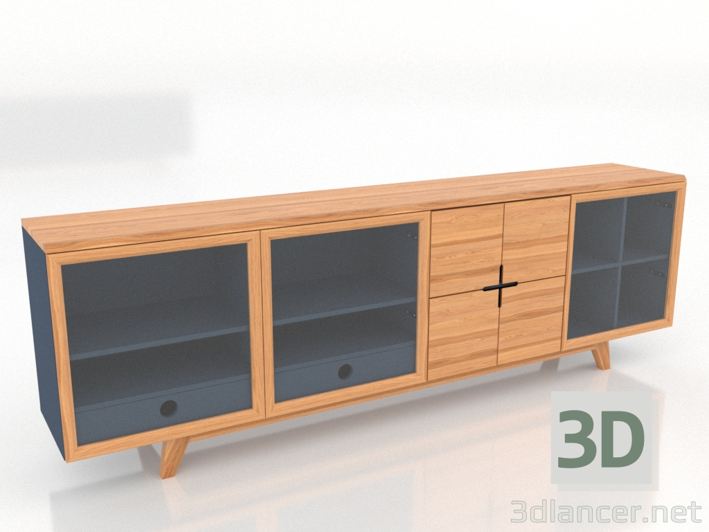 Modelo 3d Cômoda BIK ZUR 2400x400x775 mm - preview Modelo 3d Cômoda BIK ZUR 2400x400x775 mm - preview