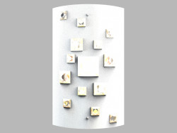 Sconce Pioggia MB1102601-2A Blanc