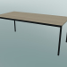 Modelo 3d Mesa retangular Base 190x85 cm (Carvalho, Preto) - preview