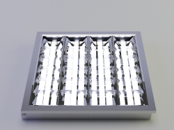 Luminaire LED avec grille de protection miroir LVO-4X18 - LTKO