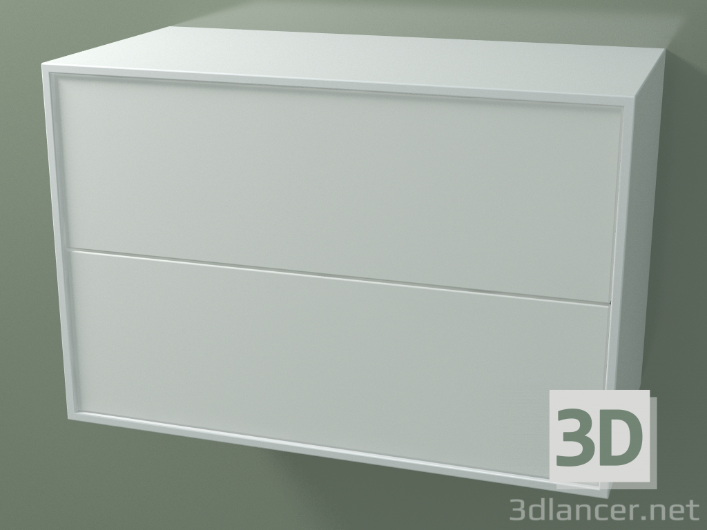 3d model Double box (8AUCCA01, Glacier White C01, HPL P01, L 72, P 36, H 48 cm) - preview