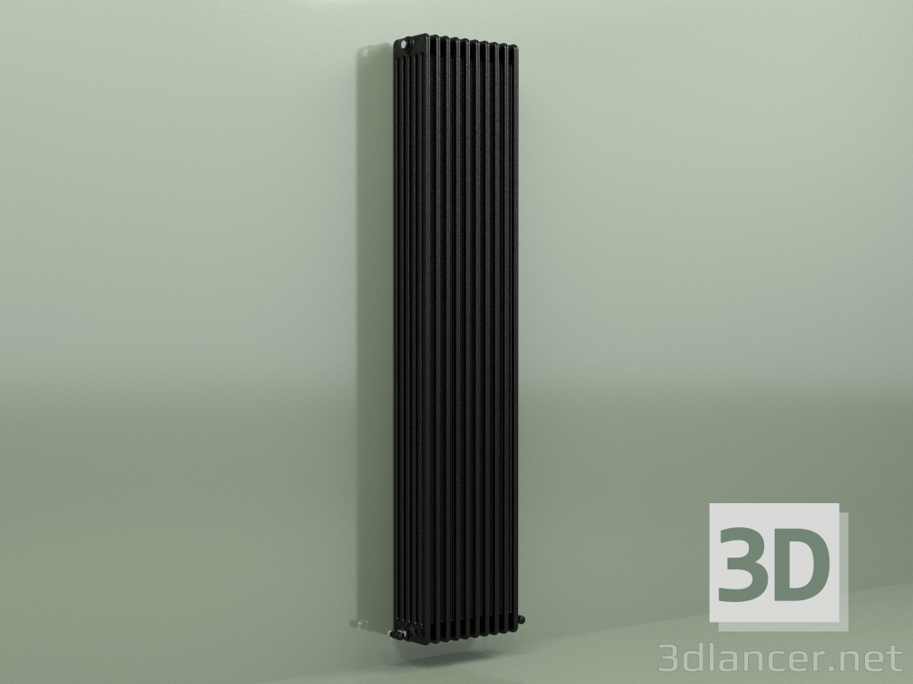 Modelo 3d Radiador TESI 6 (H 2200 10EL, Preto - RAL 9005) - preview