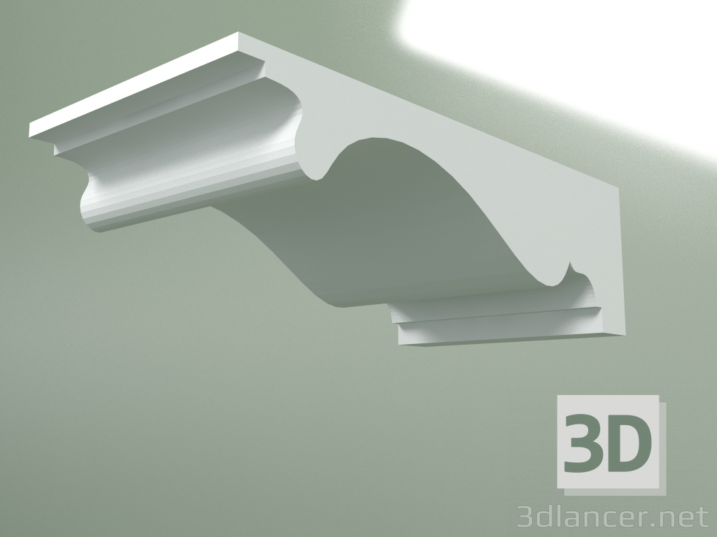 modèle 3D Corniche en plâtre (socle de plafond) KT268 - preview