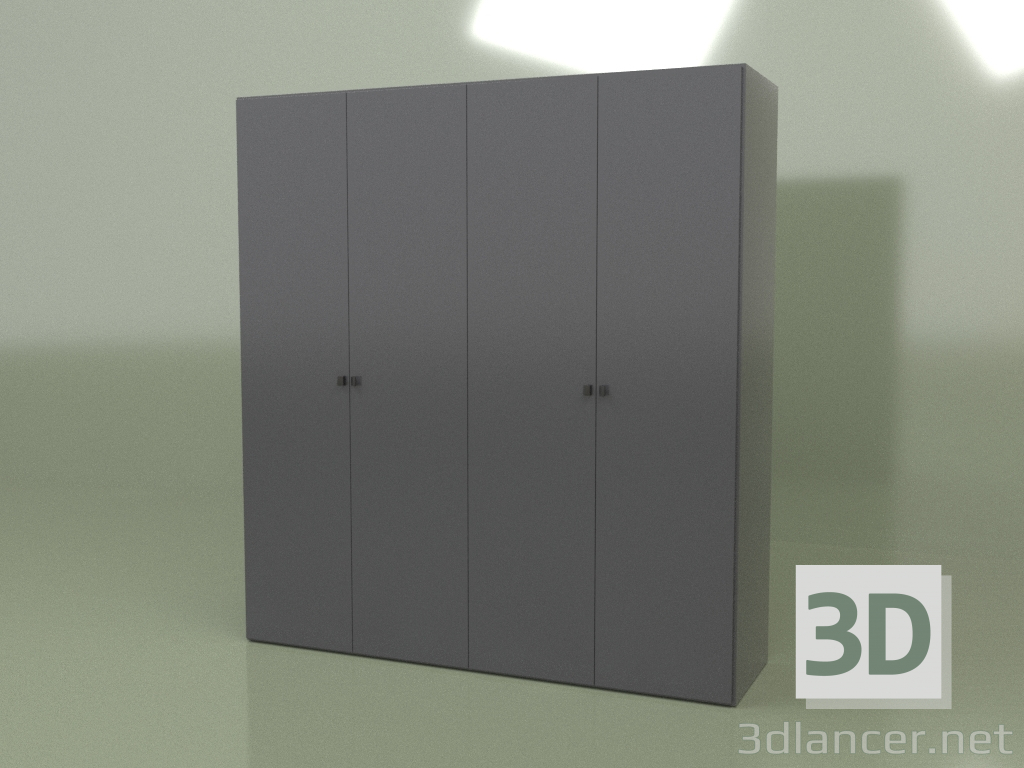 3d model Armario 4 puertas GL 140 (Antracita) - vista previa