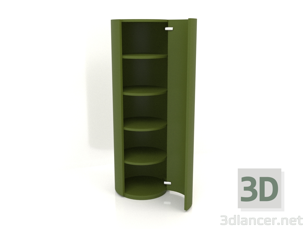 3D Modell Schrank (mit offener Tür) TM 09 (D=503х1510, grün) - Vorschau