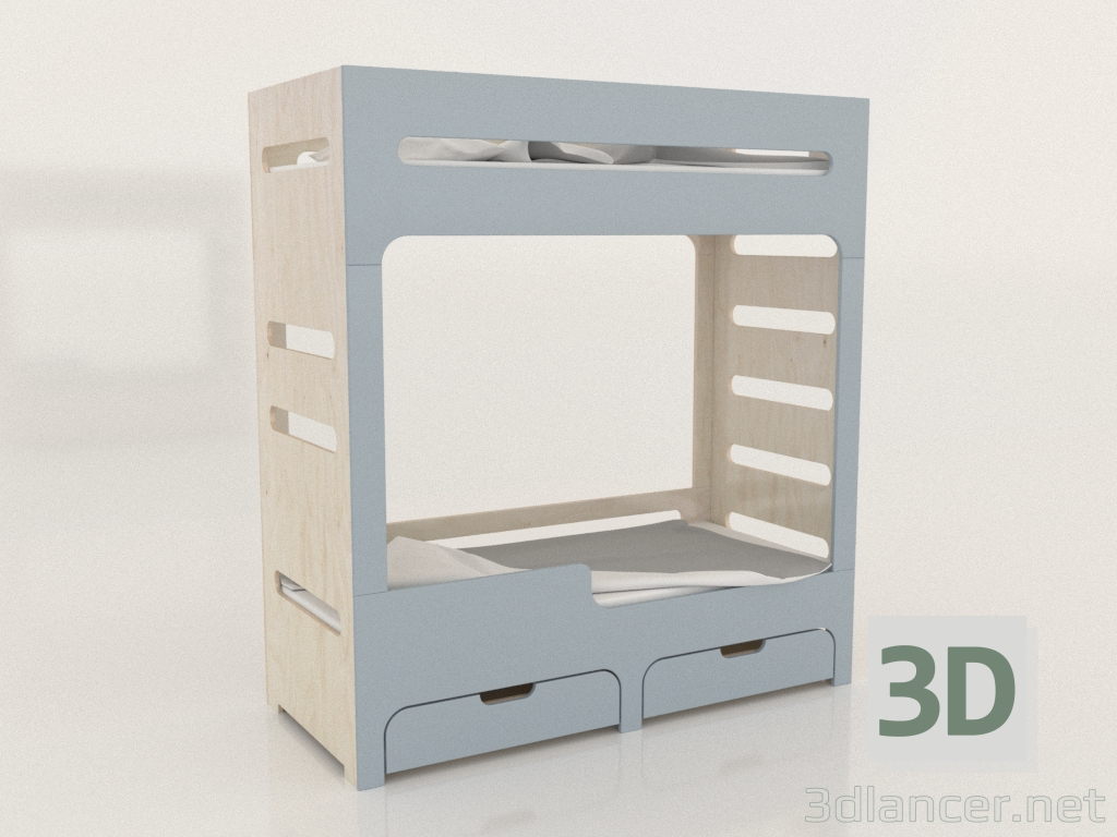 modello 3D Letto a castello MODE HL (UQDHL0) - anteprima