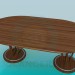 Modelo 3d A mesa na sala de jantar - preview