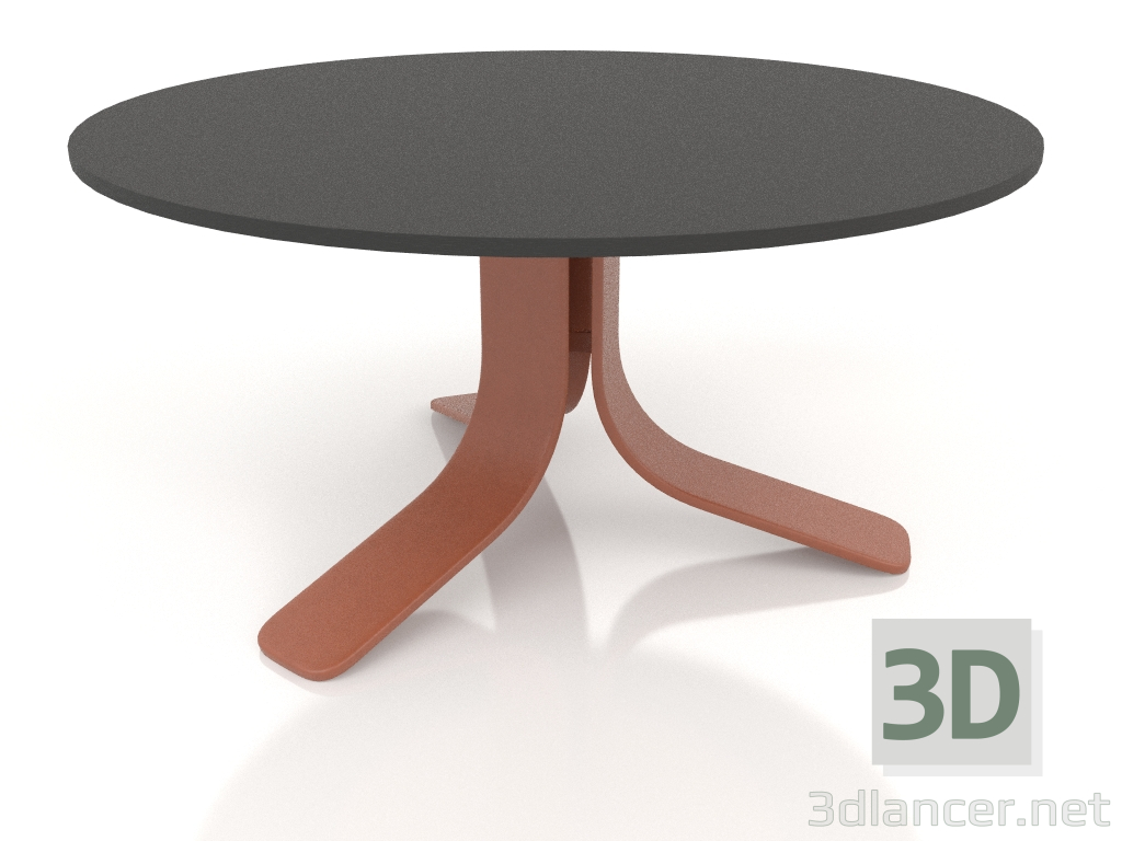 3d модель Стіл кавовий Ø80 (Terracotta, DEKTON Domoos) – превью