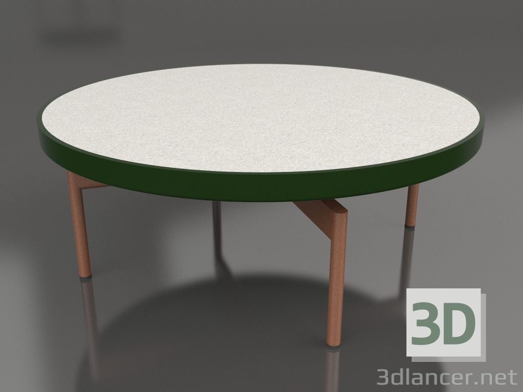 3d модель Стол журнальный круглый Ø90x36 (Bottle green, DEKTON Sirocco) – превью