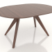 modèle 3D Table à manger pliante 1400x1000 mm (frêne noyer) - preview