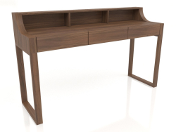 Escrivaninha com acabamento em folheado de nogueira F (148,6 x 45 x 90 cm)