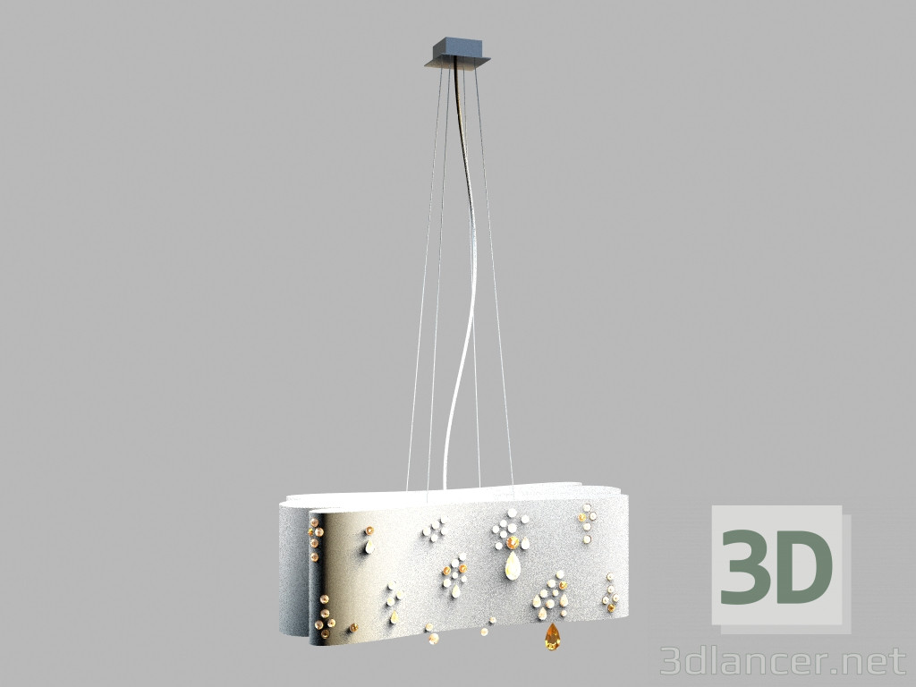 3d model Pendant lamp Pioggia MD 1100354-4A - preview