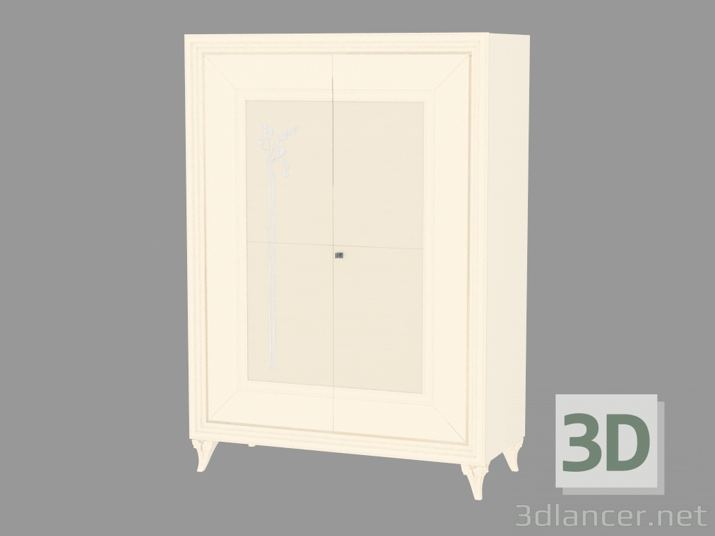 3d model Gabinete puerta 2 en las piernas (modelado) - vista previa