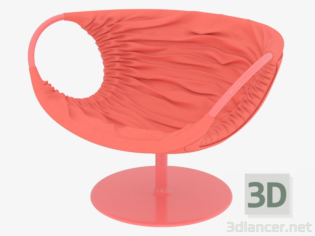 3D modeli Deri koltuk - önizleme