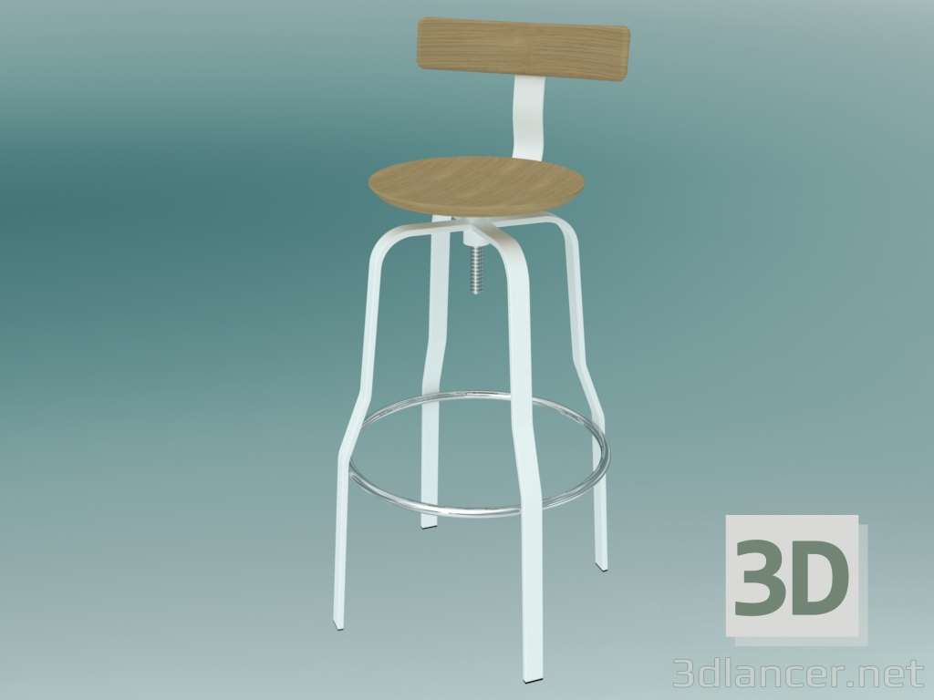 3d model Taburete GIRO (S106S) - vista previa