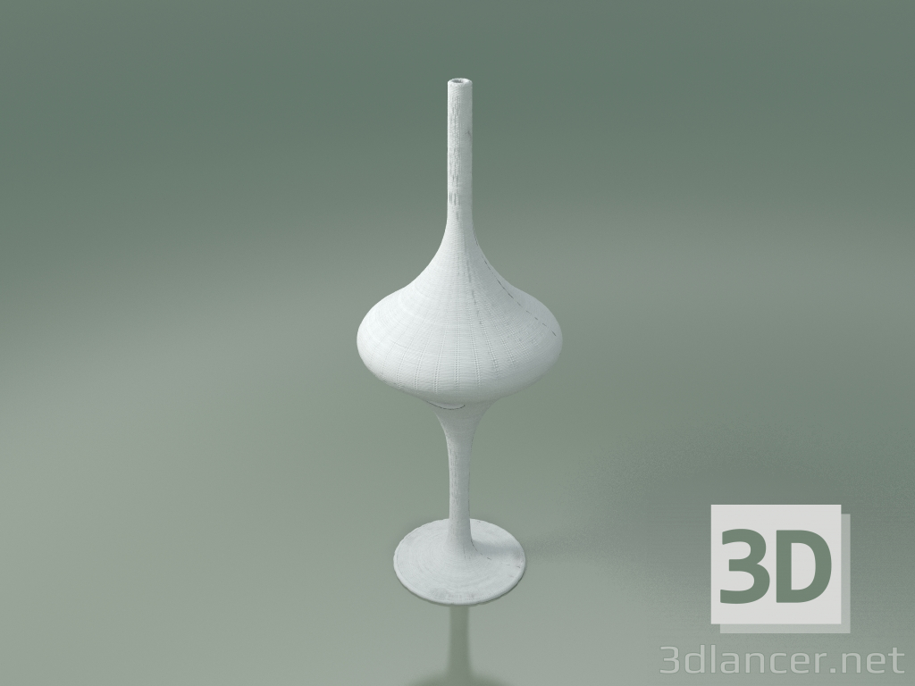 modello 3D Lampada da terra (S, bianco lucido) - anteprima