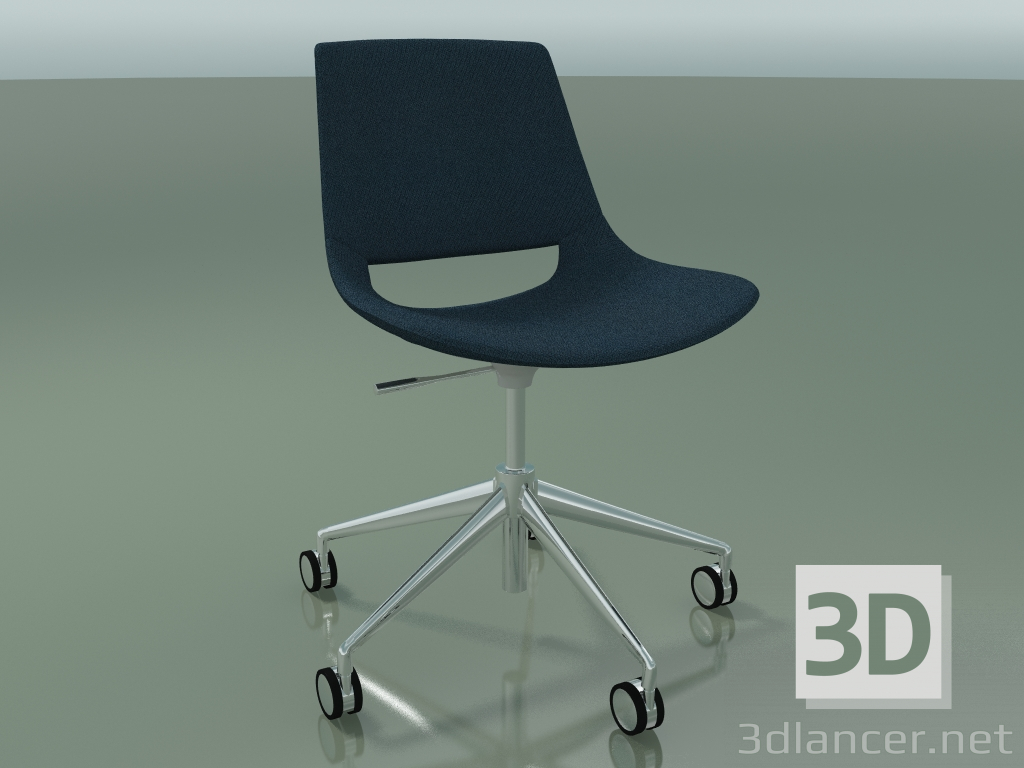 3d model Silla 1217 (5 ruedas, giratoria, tapicería de tela, CRO) - vista previa