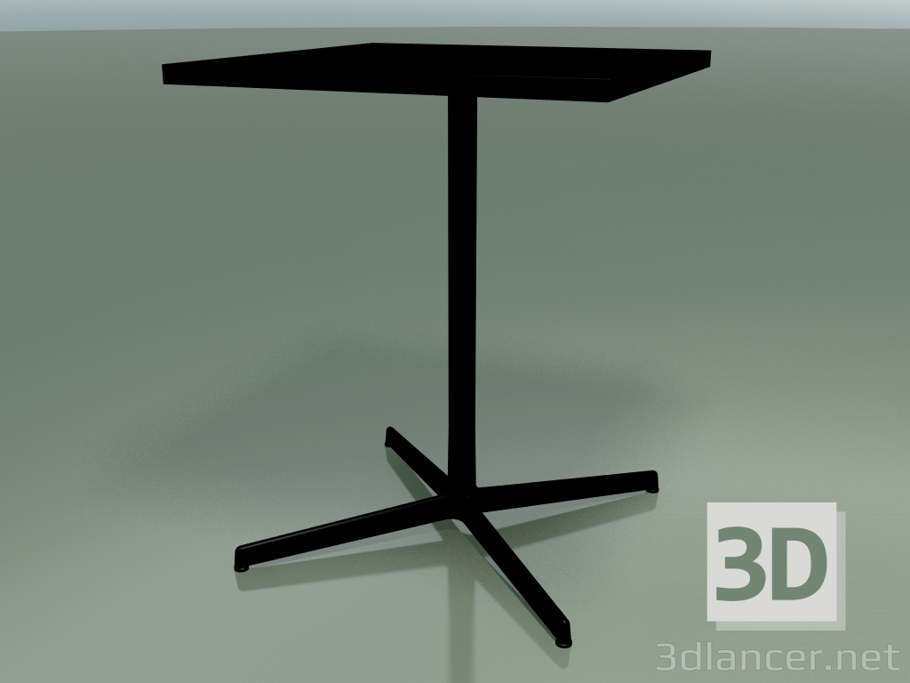 modèle 3D Table carrée 5508, 5528 (H 74 - 59x59 cm, Noir, V39) - preview