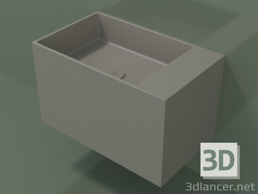 Modelo 3d Lavatório de parede (02UN32102, Clay C37, L 60, P 36, H 36 cm) - preview