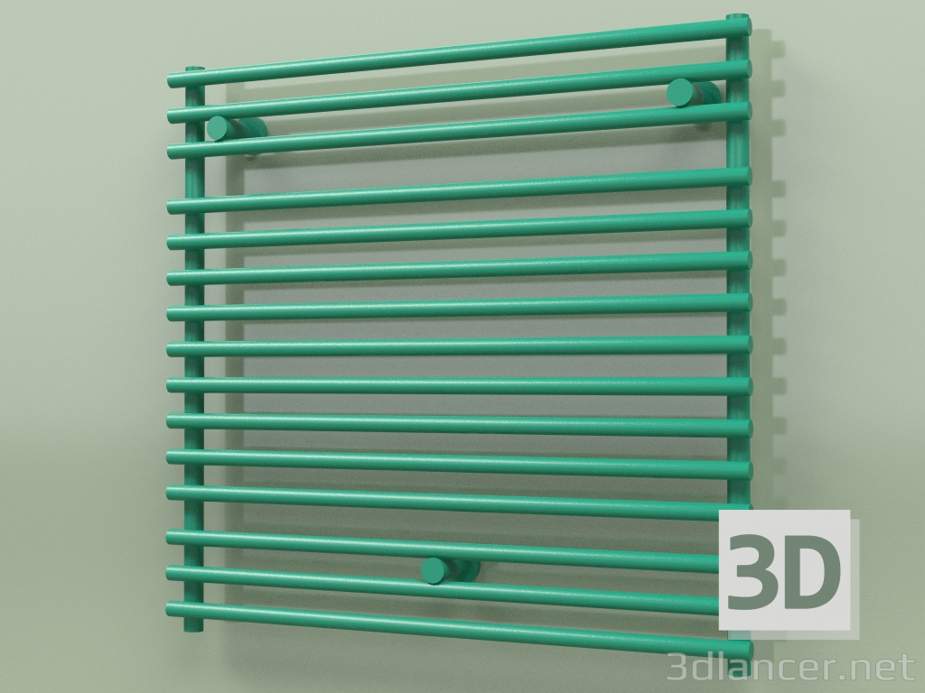 3d model Heated towel rail - Santorini (SAN 07 750 mm, RAL - 6016) - preview