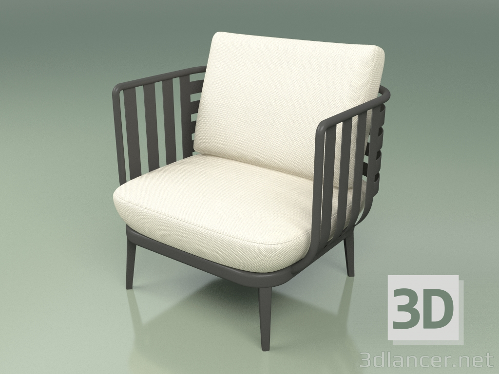 3d model Sofá 001 (Metal Ahumado) - vista previa