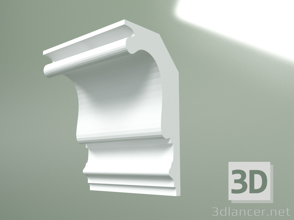 modèle 3D Corniche en plâtre (socle de plafond) KT269 - preview