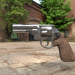 Revolver Low-Poly 3D-Modell kaufen - Rendern