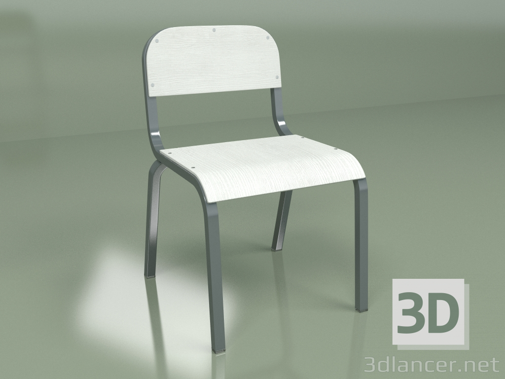 modèle 3D Chaise Torso (blanche) - preview